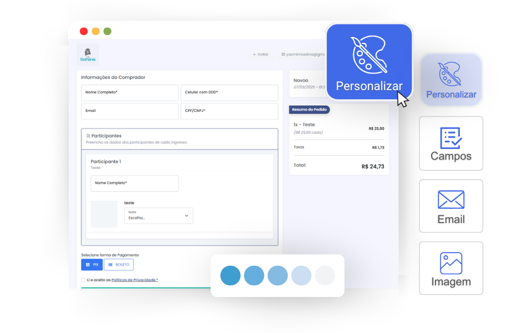 Mockup Checkout Personalizado